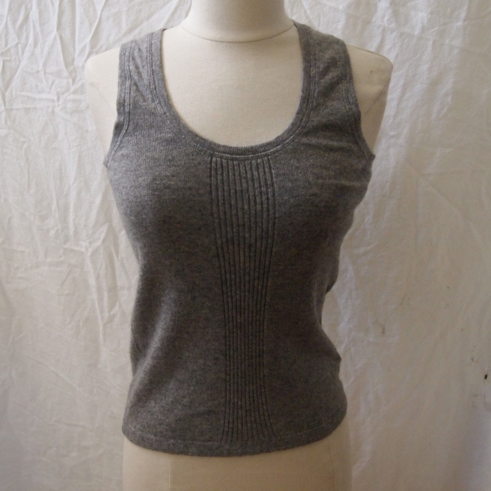 HILFIGER Gray Cashmere Tank Sz. XS EUC